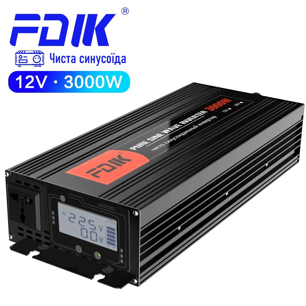 Инвертор напряжения с чистой синусоидой для котла FDIK 3000 Вт из 12v 220v